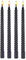 10 inch Taper Candles-Set of 4 Tapered Candle, Tall Candlesticks,Dripless and Smokeless,Home Dinner Candle, Party, Wedding, Halloween, Christmas Candles (Black, 10inch)