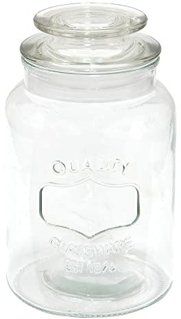 Clayre & Eef Vorratsglas Ø 11x19 cm Glas Rund Vorratsdose