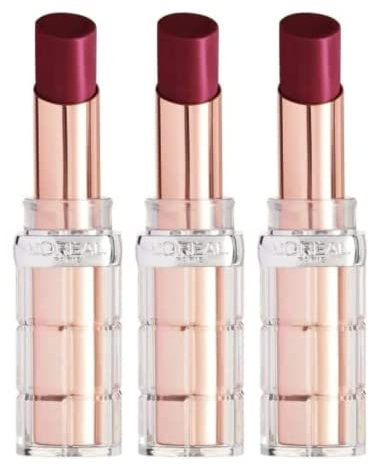 3 x L'Oreal Paris Color Riche Shine Lipstick - Wild Fig Plump