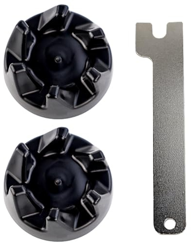 2 Pcs Black 9704230 Blender Drive Coupler with 1 Spanner Replacement Parts Compatible with KitchenAid WP9704230VP WP9704230 AP2930430 PS401661