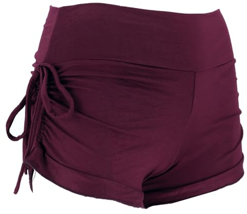 GURU SHOP Goa Pantys, Psytrance Hotpants, Bikini Shorts, Damen, Stretch | Damen Shorts aus Baumwolle, elastische Passform, ideal für Partys, sommerliches Design, vielseitig kombinierbar.