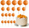 ASTARON 20 Pcs Ball Cake Topper Decorations Mini Balloons Cake Topper Sticks Orange Balls Cake Picks Cake Topper Balls Cake Decorations for Wedding Birthday Cake Decorations