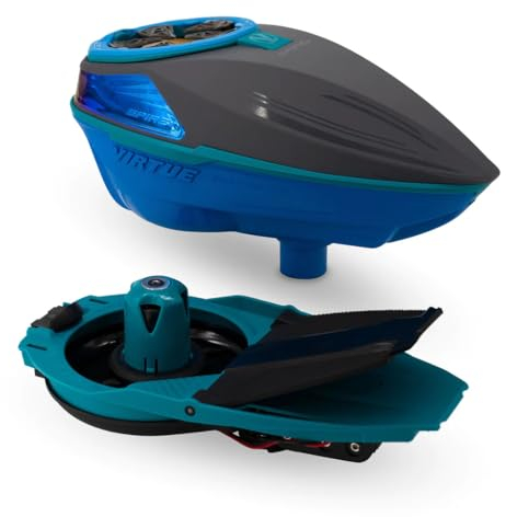 VIRTUE Spire V Loader Stealth Sky Paintball High-End Cal.68 Hopper Spire 5 Duale Sensor-Technologie Black Sky