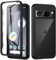 seacosmo for Google Pixel 8 Pro Case (2023), Full Body Shockproof Cover with Built-in Screen Protector Dual-Layer Protective Slim Fit Bumper Phone Case Cover for Google Pixel 8 Pro- Black