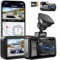 D22 Dashcam für Front und Heck, 2K+1080P Dual-Dashcam fürs Auto, 3-Zoll-Touchscreen, integriertes WLAN, GPS, Sprachsteuerung, WDR-Nachtsicht, 24-Stunden-Parkmodus, kostenlose 64-GB-Karte