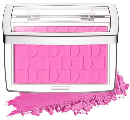 Powder Blush, Radiant Glow Face Blusher, Highly Pigmented and Buildable, Long-Lasting Sweat-Resistant, Ultra Fine Lightweight Texture, Pink
