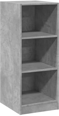 vidaXL Kleiderschrank, Garderobenschrank mit Stauraum, Hochschrank für Schlafzimmer, Dielenschrank Schrank, Modern, Betongrau Holzwerkstoff