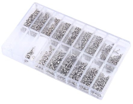 Viti per Orologi, Piccole Viti Minuscole Rondelle per Dadi Assortimento Occhiali da Vista Viti per Orologi per Occhiali per Pochissimi Orologi