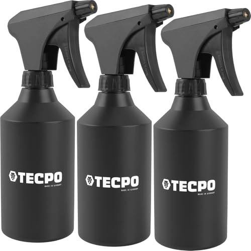TECPO 3X Handsprüher, 500ml Sprühflasche aus HDPE Handpumpe für Bremsenreiniger