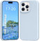 PuyaTeya Premium Cover Silicone Liquido per iPhone 15 Pro, Protettiva Antiurto a 4 Strati, Rivestimento in Morbida Microfibra Antigraffio (Blu Azzurro)