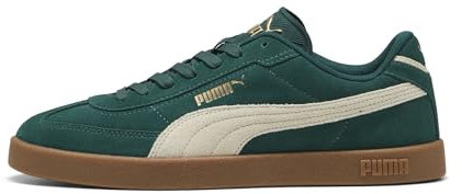 PUMA Unisex Club II Era Suede Sneakers Green Size UK 9.5
