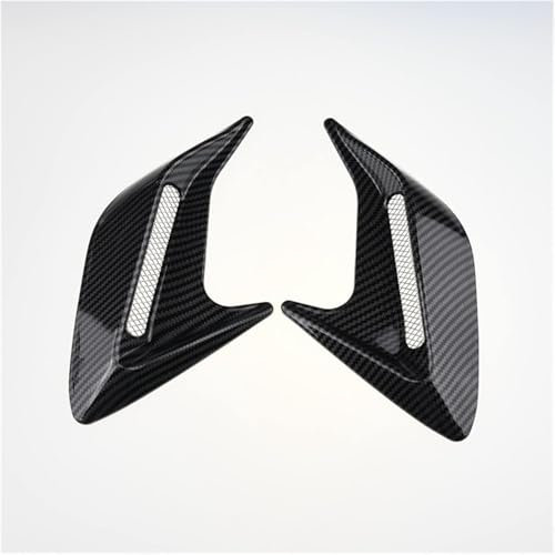 ZanLIn Auto Haifischkieme Seite Air Vent für Ferrari 599 458 GTB, Seitenlüftungshaube Dekoration Luftstrom Dekorative Ansaughaube,Carbon Fiber Look/D