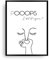 DIVANT Bild Klo | Poster Pooops | WC Poster mit Humor 40x50cm / Ohne Rahmen/Papier