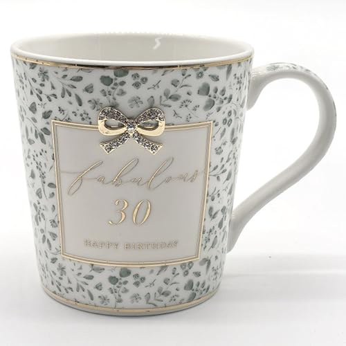 Lesser & Pavey Madelaine 30th BirthdayMug | Tea & Coffee, Hot Drinks, Fine China, Kitchen & Home, Reusable Ceramic, Every Occasion