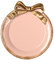 Healeved Redondo Decorativo Servir Postres Tarde Color Rosa con Detalles