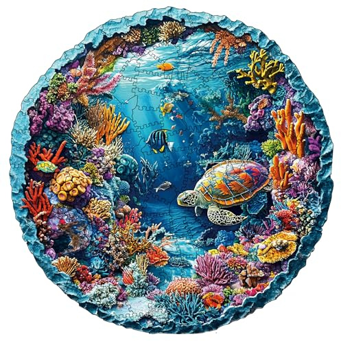 Wooden Puzzles for Adults, 200 pcs Wooden Jigsaw Puzzles for Adults,Irregular shape animal puzzle, Christmas game gifts