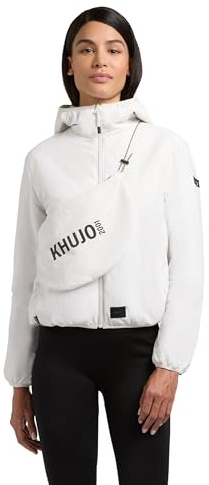 khujo Damen leichte puffy Übergangsjacke, in Innentasche packbare kurze Jacke mit Umhängetasche und Kapuze Shelly2 XS-XXL