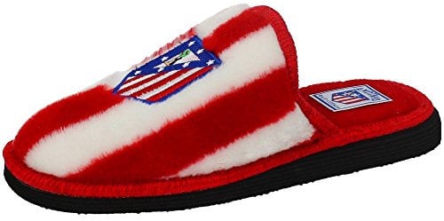 Andinas 799-20 Zapatillas de casa Unisex, Multicolor (RAYAS BLANCO-ROJO BORD. ATCO. MADRID), 44 EU