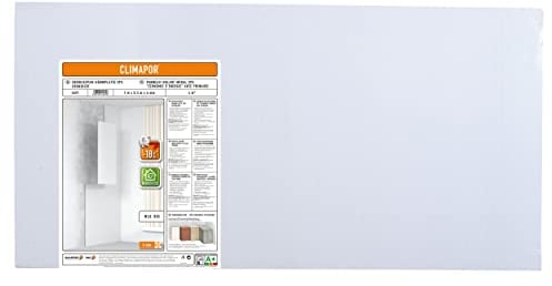 CLIMAPOR Energiespar-Dämmplatte grundiert, weiß, 1 x 0,5 m x 4 mm, 2 Packstücke (= 8 qm), Innenraum-Dämmung