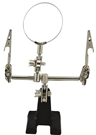 Rolson Tools 60335 - Supporto terza mano con lente d'ingrandimento, 60 mm