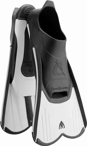 Cressi Kinder Light Fins-Kurze Flossen Zum Schnorcheln Schwimmen, Wassertraining, Verfügbar für, Weiss, 35/36