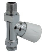 Myson FF15WSC Chrome Fullflow Wheelhead Straight Valve 15 mm, Heating