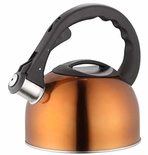 LAMART Lumier Copper Colour Stainless Steel Stove Top Kettle 2 Litre LT7003
