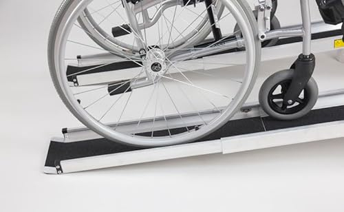 The Ramp People Teleskoprampe für Rollstuhl, 213 cm - Rollstuhlrampen, Rampe für Rollstuhl, Mobile Rampe 122cm - 213cm (152cm)