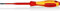 Knipex Giraviti per Elettricisti (Slim) per Viti con Intaglio Brunita, Impugnatura Isolante, in Materiale Bicomponente, Collaudato Vde 202 Mm 98 20 40 Sl