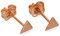 9K Rotgold Flach Dreieck Ohrstecker