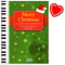 Merry Christmas - 45 beliebtesten und schönsten Weihnachtslieder für Klavier, Keyboard oder Gitarre - mit bunter herzförmiger Notenklammer - 4026929901927
