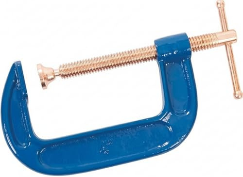 Dapetz ® G-Clamp 4 100mm Cast Iron Frame Heavy Duty Clamp Professional Strong Corrosion Resistant DIY Tool for Metal Building Woodworking Carpentry Blue
