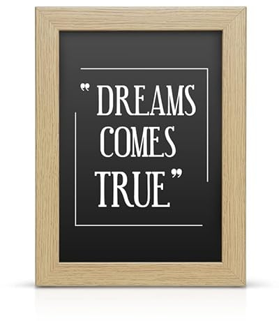 100x90cm Oak Wood Effect Picture Frame with Clear Perspex Front – Handmade Large Photo Frame for Wall Mount – Poster Frame for Landscape or Portrait Display.