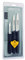 Arcos Serie Nova - Caja 12 uds Set 3 pzas. Cuchillos Mondadores - Hoja de Acero Inoxidable de 60 mm / 85 mm / 100 mm - Mango de Polipropileno Color negro (12 x 3 UDS / 36 UDS en total)