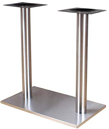 Table legs 1 * Metall Tischbeine, Doppelrohr Edelstahl Verstellbar Esstisch Fuß Bar Tischhalter 720mm