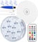 Qoolife luces subacuáticas recargables - 3,3 pulgadas USB magnético impermeable piscina luces de noche a control remoto RGB cambiante sumergible luces LED para fiesta jarrón Navidad acuario tina