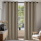 Deconovo Blickdichte Gardinen Kälteschutzvorhang Blickdicht Vorhang Verdunkelung, 220x140 cm(HöhexBreite), Taupe, 2er Set