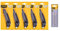 KAEM WORKING TOOLS Set, 5 Stück Aluminium Cuttermesser 18mm mit gebrochenen Klingen 18mm, 10 Stück Ersatzklingen, Messer für Schneidearbeiten, Klingenverriegelung, A0180-800000, silber, 1 Liter
