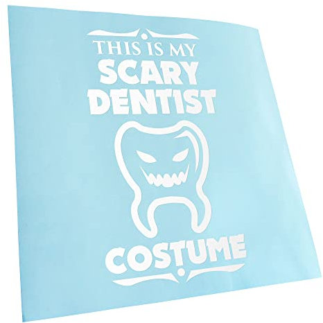 my scary dentist costume Aufkleber Sticker 25 Farben Neon Matt
