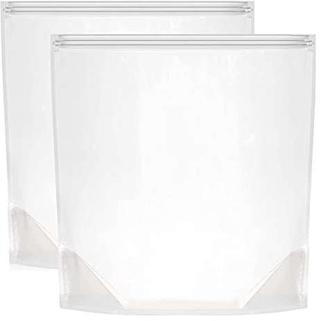 Newcos 2 Huge Turkey Brining Bags - Double Zippers Seal Brine Bags - 26''×22'' Extra Large Brine Bag-Heavier Duty Materials - BPA Free, White