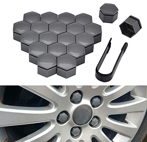 20 Stücke Auto Radschraubenkappen für V-W Golf 5 6 7 PASSAT B5 B6 B7 B8 MK4 MK5 MK6 Tiguan Beetle, Radbolzen Radmutterkappe Radschrauben Kappen Radmuttern Nut Abdeckkappe Schraubenabdeckung