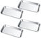 4 Pcs Small Instrument Tray, Stainless Steel Rectangular Laboratory Supplies Tray for Dental Lab Tool Instrument, Bathroom Organizer, Tattoo Tool Trays
