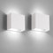 FUPE LED wandleuchte innen, Wandleuchte innen 2 Stücke, Modern up and down leuchten 12W kühles weißes Licht, 6500K Innen Wandleuchte 1200LM für Wohnzimmer, Schlafzimmer, Flur (weiß)