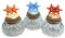 DLM 32956 (kit 12 pezzi) Barattolo in vetro tondo Portaconfetti con stella marina Conchiglia cuore Nascita matrimonio cresima Battesimo Segnaposto bomboniera