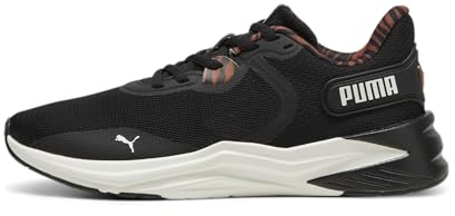 PUMA Damen Disperse XT 3 WN's Animal Remix Road Running Shoe, Black-Warm White, 39 EU