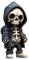 Skelett Figuren Gothic Deko Coole Skelett Figuren | 2023 Neues Harz-Kunsthandwerk Niedliche Statue Skelett Denkmal | Sammelbare Gothic-Totenkopf-Skulptur Halloween Dekoration