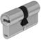 Yale Cilindro Europeo di massima sicurezza per serratura YC201KD324005N1 Nichelato, 32/40mm, Doppio, Frizionato, 5 Chiavi con pista Snake, 14 pin