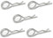 Ganter Normelemente | Federstecker | Edelstahl | GN 1024-NI-3-D | 5 Stück | doppelte Windung | Durchmesser 3mm