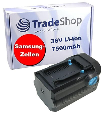 Trade-Shop Premium Li-Ion Akku, 36V / 7500mAh kompatibel mit Hilti VC20-UL, VC20-UM, VC40-UL, VC40-UM, WSC7.25, WSC70, WSR36, WSR36-A/Bohrhammer