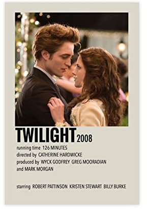 THEGIS Twilight Film-Leinwand-Poster, Wandkunst, Dekordruck, Bild, Gemälde für Wohnzimmer, Schlafzimmer, Dekoration, ungerahmt, 30 x 45 cm